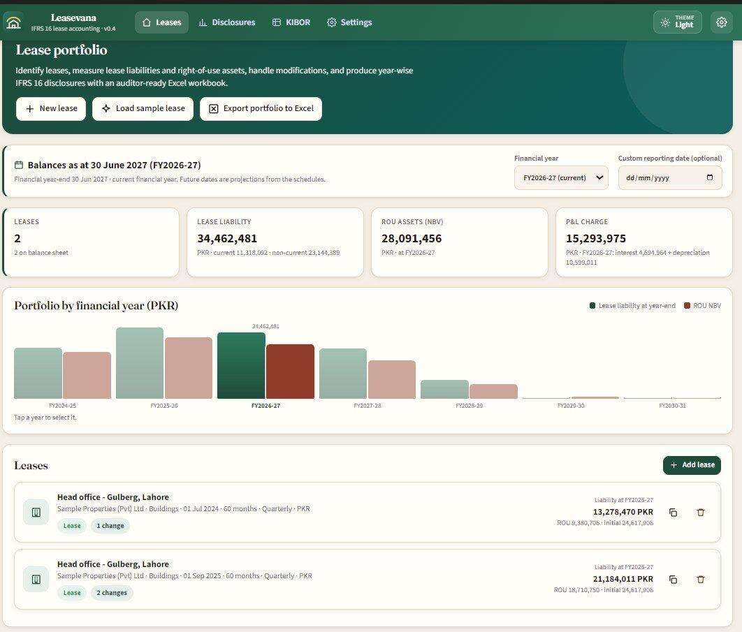 Leasevana screenshot 1