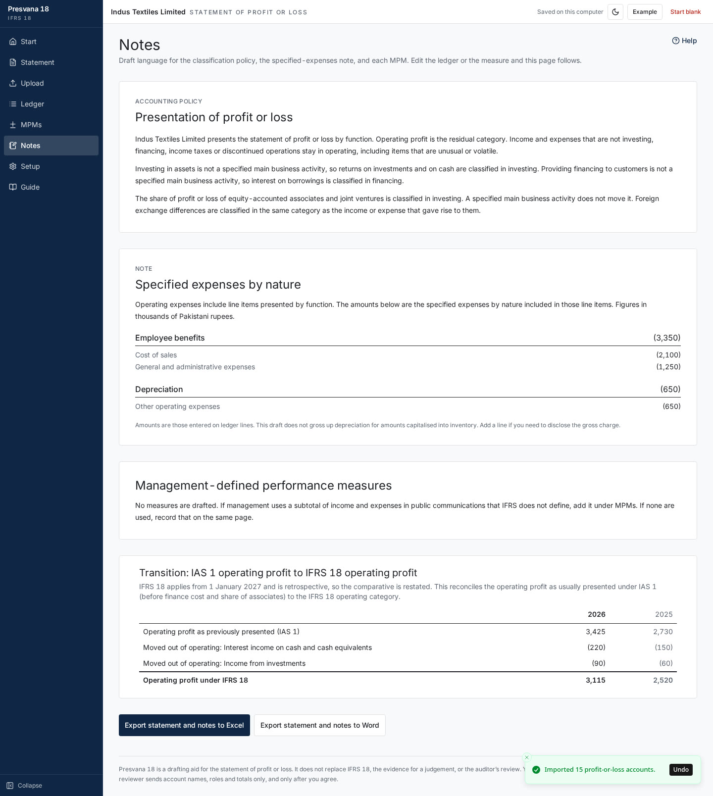 MPM and other notes