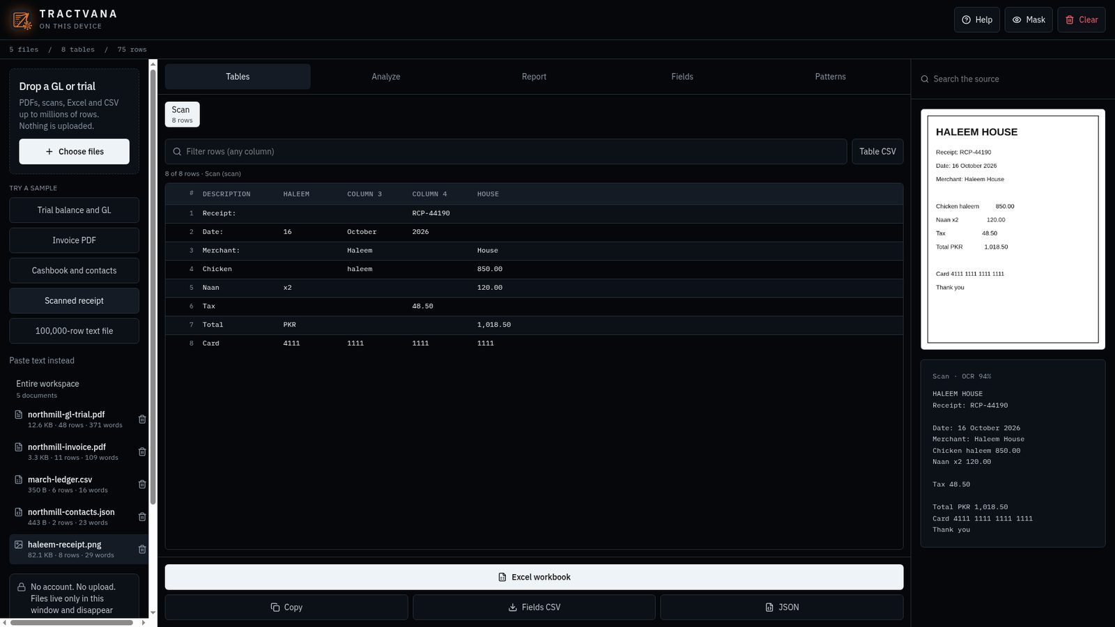 Tractvana: Free PDF to Excel, Bank Statement Converter & Trial Balance ...